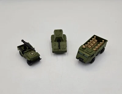 Lot Of 3 Vintage Matchbox Military Vehicles Superfast Rolamatics 1976 - Image 1 of 4