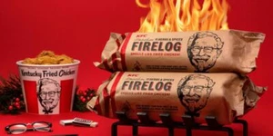 KFC Limited Edition 11 Kräuter Gewürze FIRE LOG EnviroLog Kentucky Fried Chicken - Bild 1 von 3