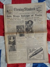 1939 Vintage Newspaper Submarine Thetis Robert Taylor Hedy Lamarr