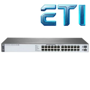 HP 1820-24G-POE+ J9983A, 24xGIGABIT RJ45, 12xPOE+, 2xSFP, eti - Zdjęcie 1 z 3