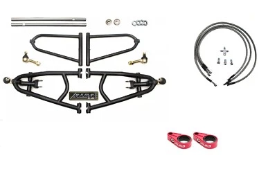 Raptor 700 Alba Long Travel A Arms +2 +1 Adjustable Brake Lines Clamps Alba - Image 1 of 4