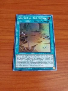 Great Sand Sea - Gold Golgonda - Yugioh Blazing Vortex Super Rare - BLVO-EN055 - Picture 1 of 2
