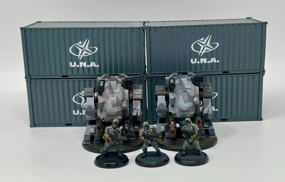 AT-43: Lote UNA - Fire Toad x2, Steel Trooper x3, contenedor UNA x4 RACKHAM Foto 1 de 4