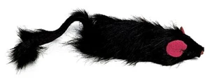 Spot Shaggy Plush Ferret Rattle & Catnip Cat Toy Black, 11 in, LG - Picture 1 of 4