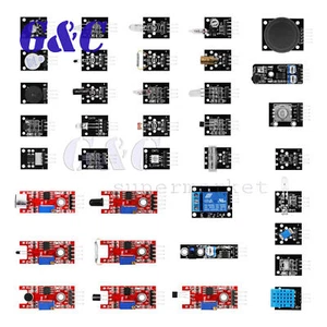 45 In 1 Sensor Module Board Kit Upgrade Version For Arduino 37 in 1 Sensor Kit - Picture 1 of 4