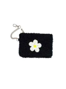 Dizzy Daisy Llavero Bolsa 3.5" x 5" Negro Living Real Novedad Moda Nuevo - Imagen 1 de 3
