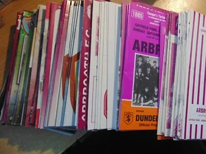 UPDATED 9/3/2022 Arbroath FC Home Programmes 1970s-date, Choose games from Menu - Picture 1 of 1