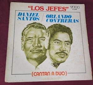 Los Jefes Daniel Santos/ Orlando Contreras Cantan A Duo LP Vinyl Teca - Picture 1 of 3