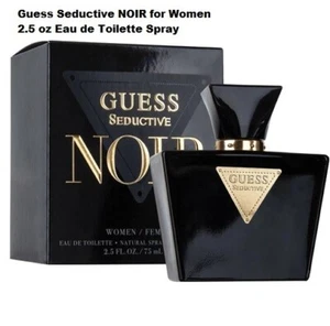 GUESS SEDUCTIVE NOIR by Guess 2.5 oz / 75 ml Eau de Toilette Spray NEW in Box - Picture 1 of 4