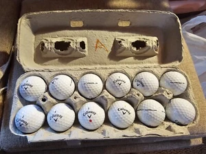 1 Dozen (12) Callaway Warbird Used Golf Balls - White - Picture 1 of 1