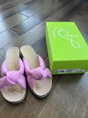 Sandalia Chancla Deportiva Sam Edelman Agatha Forma Plana TALLA 9 Cuero Rosa Plataforma Foto 1 de 3