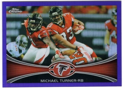 2012 TOPPS CHROME MICHAEL TURNER PURPLE REFRACTOR CARD *NM-MT* SERIAL #374/499 - Image 1 of 2