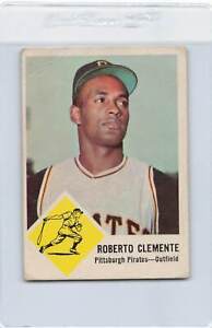 1963 Fleer #56 Roberto Clemente Pirates Good *DA-B9597