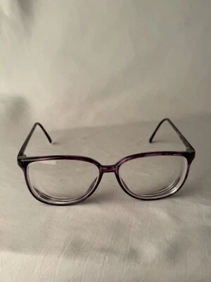 Marchon 框架日本眼镜 Leah Demiviolet 蝴蝶 紫色 复古 — 第 1/4 张图片