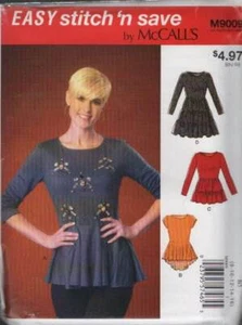 9009 MCCALL'S MISSES TOPS UND TUNIKA GRÖSSE 8-16 - Bild 1 von 1