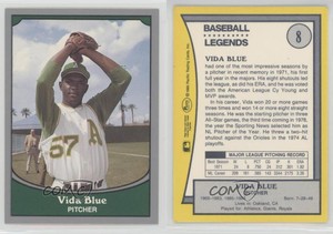 1990 Pacific Baseball Legends Vida Blue #8