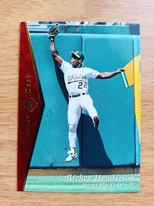 RICKEY HENDERSON 1995 UPPER DECK SP BASEBALL CARD-#182-A's