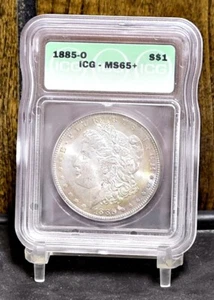 1885-O Morgan Dollar - ICG MS65+ (#58571-L) - Picture 1 of 12