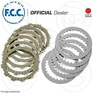KIT DISCHI FRIZIONE GUARNITI + ACCIAIO ORIGINALE FCC SUZUKI GSX F 1100 1988-1994 - Imagen 1 de 4