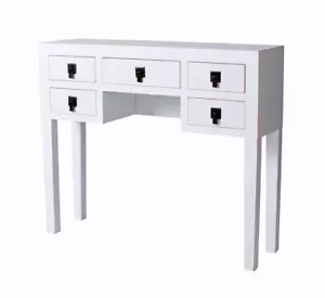 Konsolentisch Landhaus Weiss Tischkonsole Wandtisch Sideboard Flurtisch Konsole - Bild 1 von 5