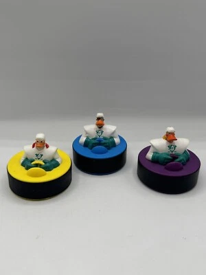 The Mighty Ducks 1996 Hockey Pucks McDonald's Happy Meal Toys SET OF 3 - Image 1 of 4