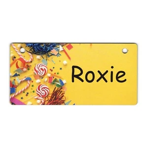Fiesta Favors Diseño Personalizado 5"" x 2,5"" Caja para Perro Etiqueta ENVÍO GRATUITO - Imagen 1 de 5