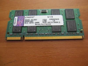 Original Kingston Ram für Notebook 2GB Ram KVR800D2S6/2G - Bild 1 von 1