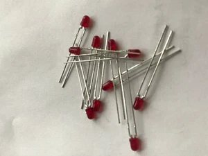 LED HLMP-1301 3mm Uni-Color Red 635nm 2-Pin made by Agilent 10pcs £3.95 H503 - Picture 1 of 1