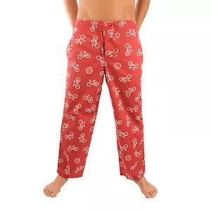 Life is Good Rojo Rábano Bicicleta Icono Pijama Pantalones de Salón Ropa de Dormir PJs Nuevo con Etiquetas - Imagen 1 de 2
