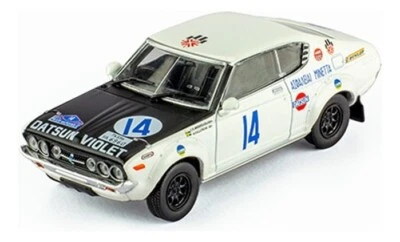 Datsun Violet 160J 1976 Kallstrom Rare Rally Diecast Car 1:43 + Magazine - Image 1 of 3