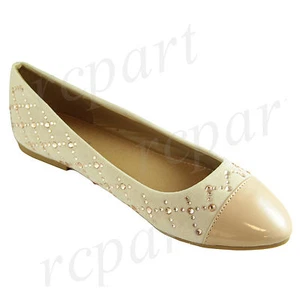 Nuevos zapatos para mujer ballet planos material sintético fiesta informal trabajo arena beige - Imagen 1 de 2