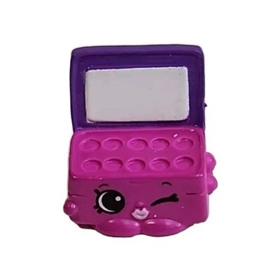 Shopkins虹膜眼影人偶紫色化妆盒收藏品玩具驼鹿 — 第 1/4 张图片