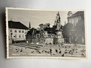 1940s KLAGENFURT Platz m.Lindwurm-Brunnen-Klauer Foto-unposted-AK/PK-20 - Picture 1 of 2