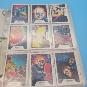 Marvel Ghost Rider Series 1 1990 Comic Images Set 45 Trading Cards & Header Card
