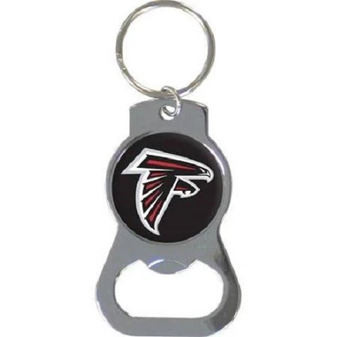 2 NFL Football Bottle Opener Key Ring Atlanta Falcons Keychain BRAND NEW Cover