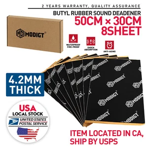 Automotive Sound Deadener Audio Noise Insulation dampening Car Sound Mat Butyl - Picture 1 of 9