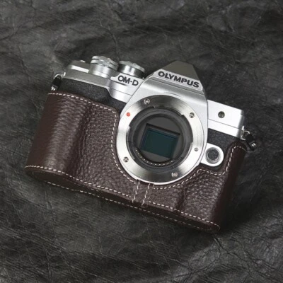 Funda bolsa de cuero real genuino para Olympus OMD EM10 Mark IV Foto 1 de 3