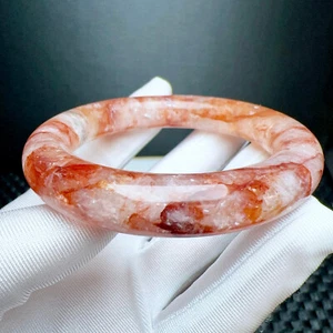 Natural Quartz Red Phantom Gemstone Bangle Inner Diameter 58.8mm AAA - Picture 1 of 6