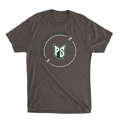 Venley Official NCAA Portland State Vikings 1946 Premium Triblend T-Shirt Cover