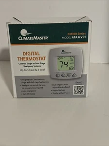 Climate Master Digital Thermostat Cm100 Series Model ATA32V01  3 Heat 2 Cool - Picture 1 of 3