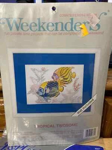 Punto de Cruz Contado Weekender's Tropical Twosome 7"x5" *NUEVO* b2 - Imagen 1 de 2
