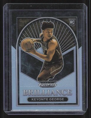 2023-24 Prizm Draft Keyonte George #14 Brilliance Silver Prizm Rookie RC  - Image 1 of 2