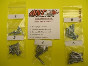 KIT DE TORNILLOS EXTERIORES FORD FALCON DE 1963 - Imagen 1 de 1