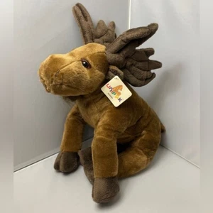 NWT Unipak 13" Manley Moose Plush Super Soft Stuffed Animal 13" - Picture 1 of 10
