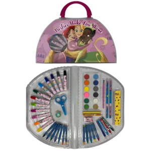 VALIGETTA COLORI PRINCIPESSE DISNEY SET CANCELLERIA 51 PEZZI PER BAMBINI - Foto 1 di 5