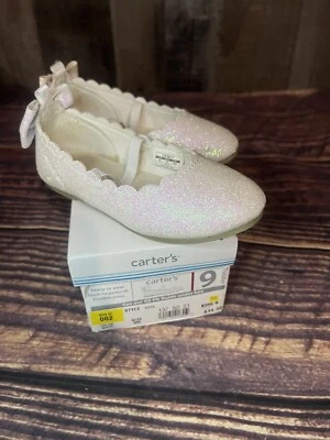 Zapatos Carter's Dot2 Mary Jane Brillo Niñas Pequeñas Talla 9 Usados en Excelente Condición Foto 1 de 4