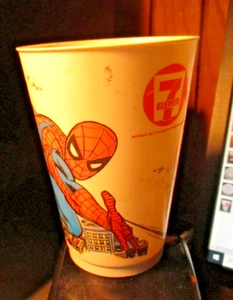 7 ELEVEN 7-11 Slurpee Trinkbecher Spider-Man 1977 Top Zustand - Bild 1 von 6