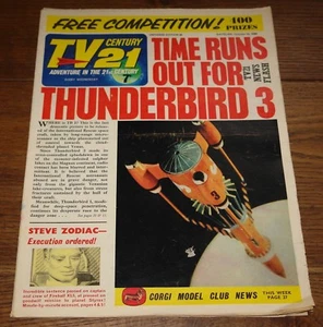 TV CENTURY 21 TV21 COMIC NO. #92 GERRY ANDERSON THUNDERBIRDS DR WHO STINGRAY XL5 - Imagen 1 de 12