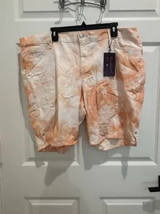 Gloria Vanderbilt Damen-Bermuda Größe 20 W orangefarben - Bild 1 von 3