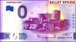 CHATEAU D'IF / BILLET 0 € / NULL EURO-SCHEIN / UEGG 2022-1 - Picture 1 of 1